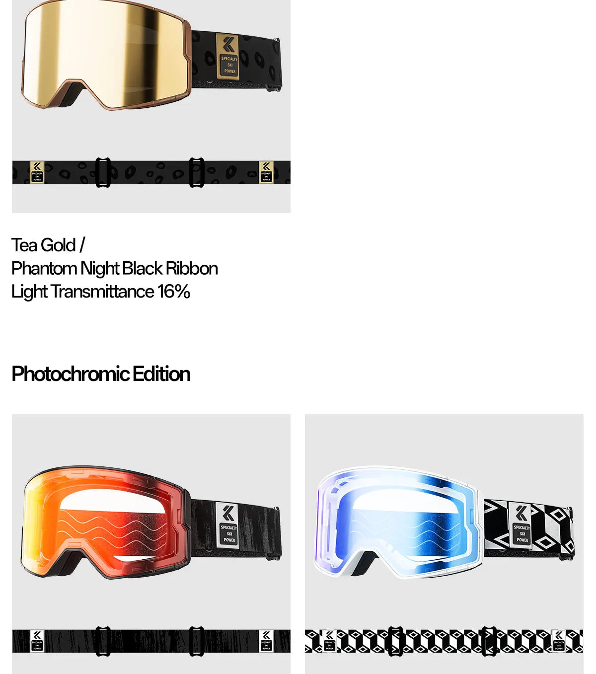 Masque de Ski Photochromique