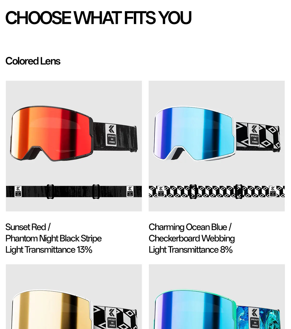 Masque de Ski Photochromique